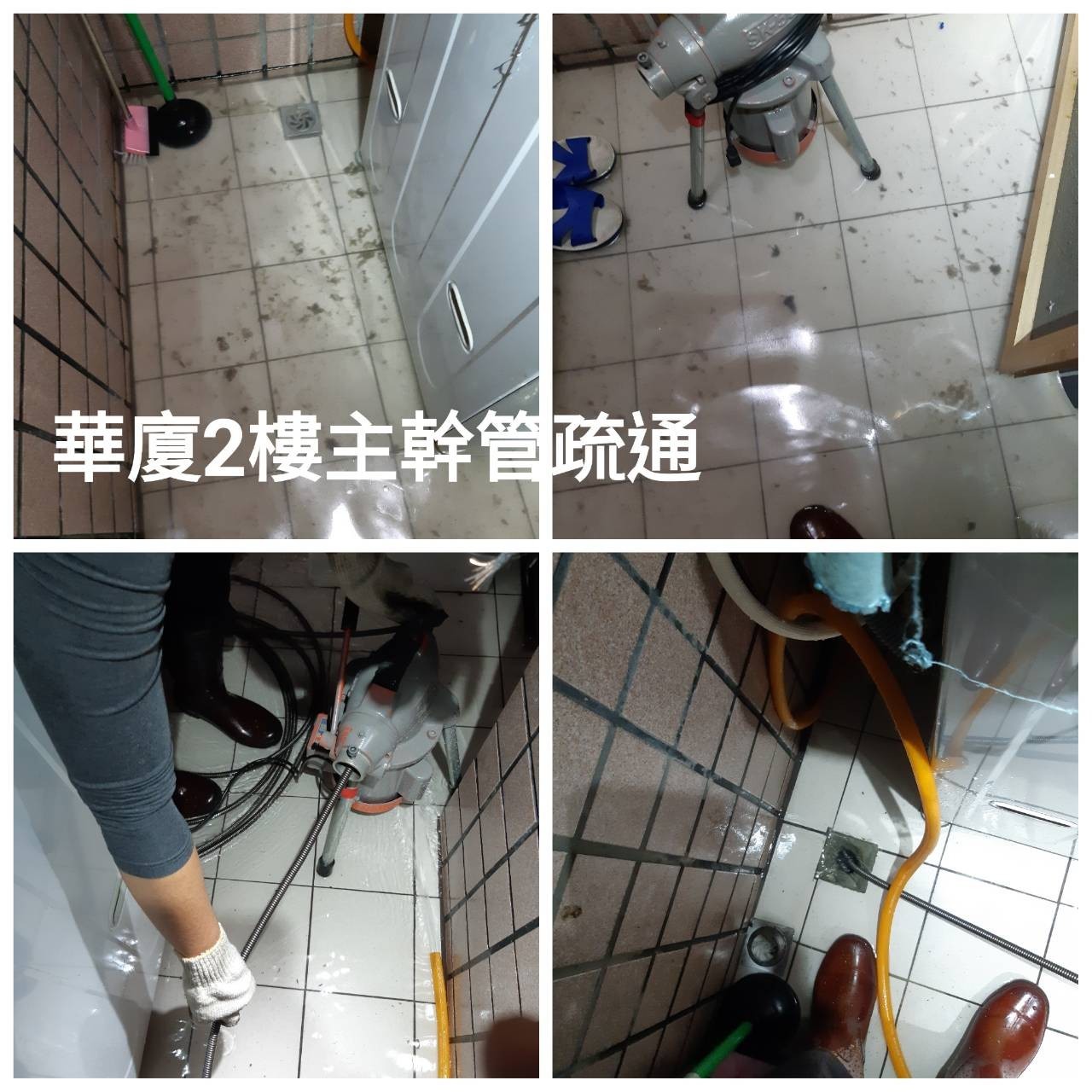 新北市板橋區華夏二樓主幹管疏通